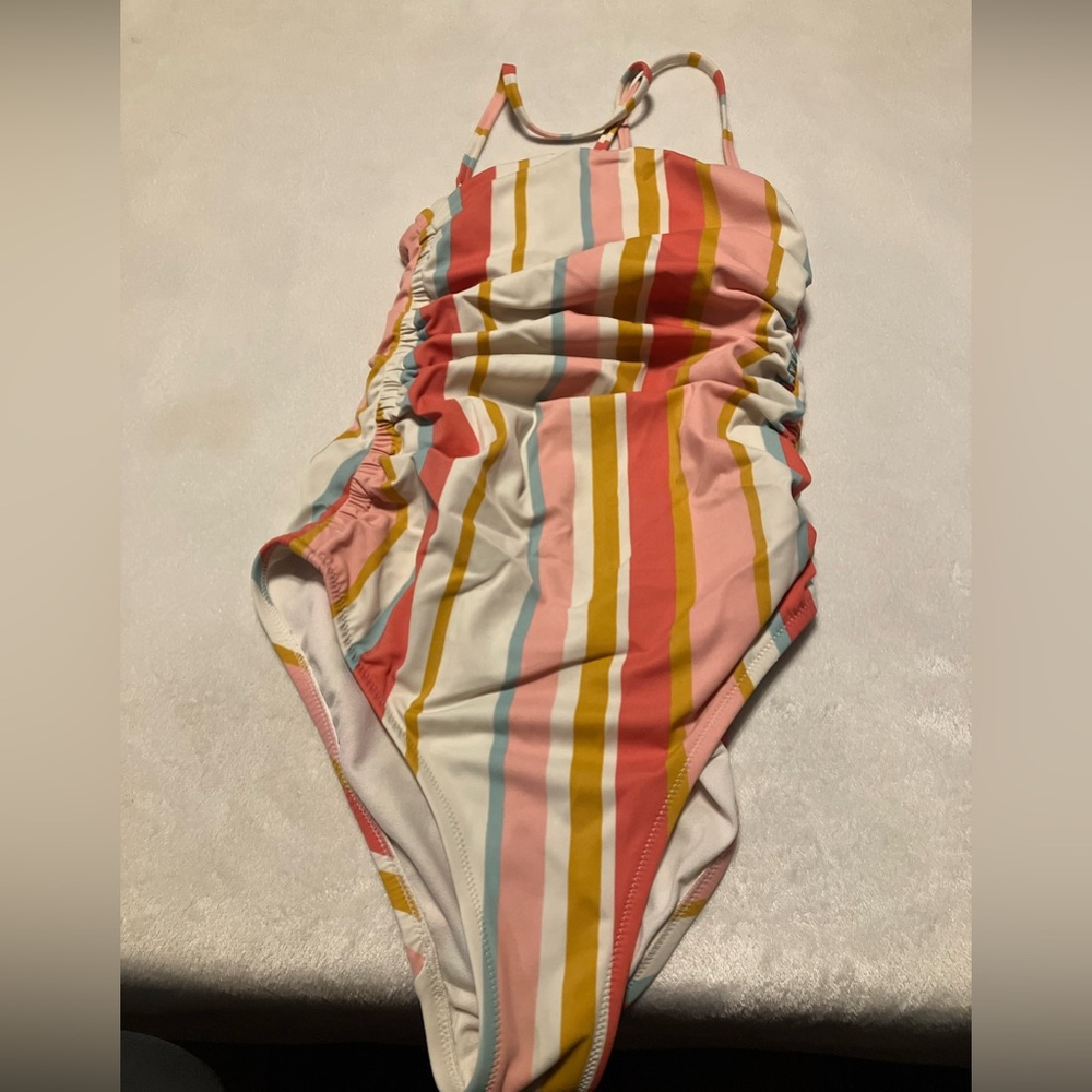 Striped Multicolor One-Piece Swimsuit